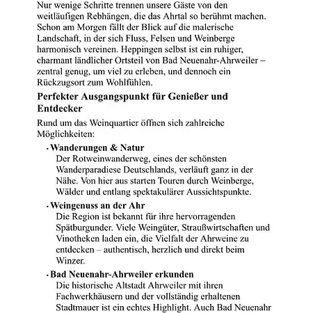 Weinquartier Burggarten * 바트노이에나르아르바일러