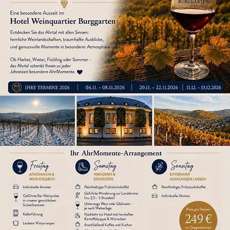 Weinquartier Burggarten Hotel Bad Neuenahr-Ahrweiler