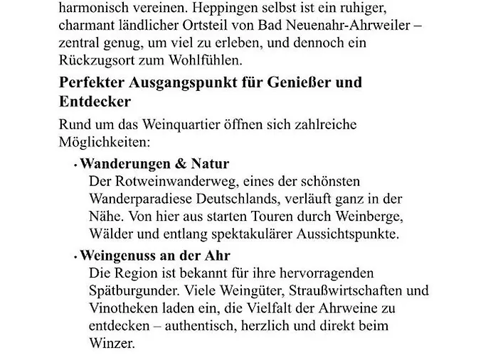 Weinquartier Burggarten * Bad Neuenahr-Ahrweiler